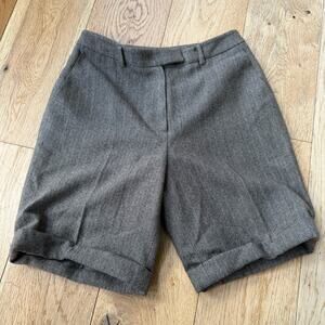 Vintage 90s Jo Malone Wool Herringbone Bermuda Shorts Women’s 4